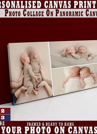 x3 Collage Panoramic Canvas Print (AOAY0040)