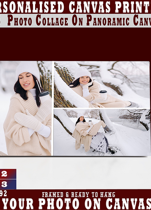x3 Collage Panoramic Canvas Print (AOAY0040)