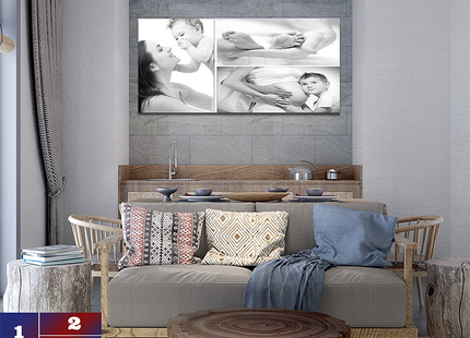 x3 Collage Panoramic Canvas Print (AOAY0040)