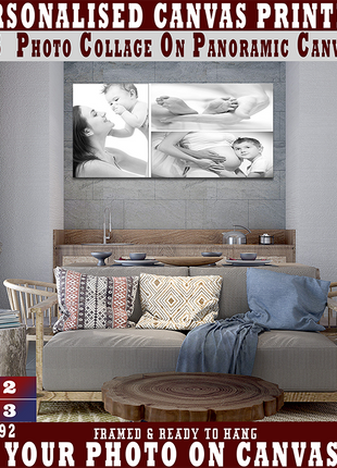 x3 Collage Panoramic Canvas Print (AOAY0040)