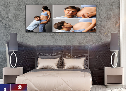 x3 Collage Panoramic Canvas Print (AOAY0040)