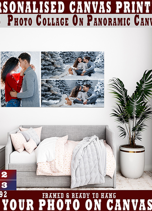 x3 Collage Panoramic Canvas Print (AOAY0040)