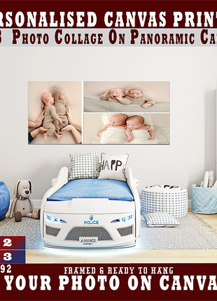 x3 Collage Panoramic Canvas Print (AOAY0040)