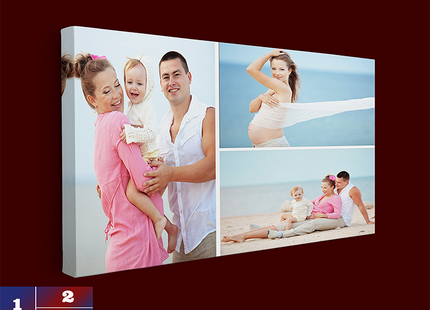 x3 Collage Panoramic Canvas Print (AOAY0040)