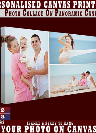 x3 Collage Panoramic Canvas Print (AOAY0040)