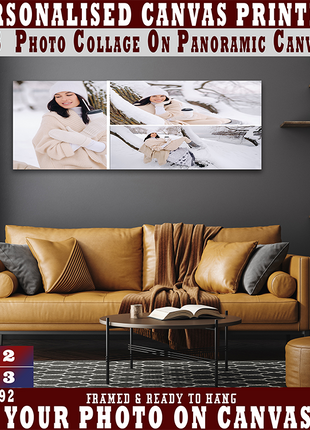 x3 Collage Panoramic Canvas Print (AOAY0040)