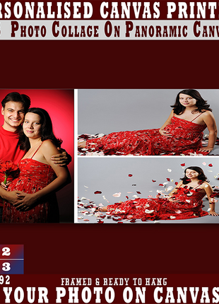 x3 Collage Panoramic Canvas Print (AOAY0040)