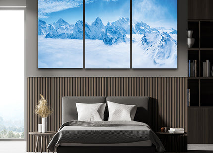 Stunning view snow mountain swiss skyline Schilthorn Switzerland AOA13160 {3x}