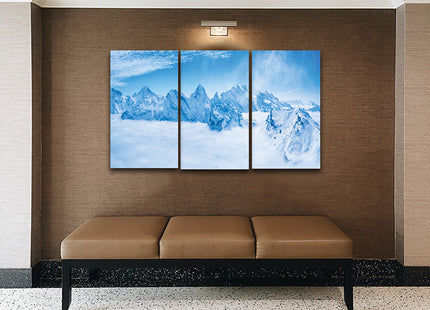 Stunning view snow mountain swiss skyline Schilthorn Switzerland AOA13160 {3x}