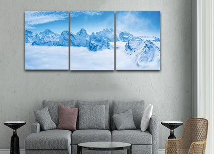 Stunning view snow mountain swiss skyline Schilthorn Switzerland AOA13160 {3x}