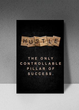 HUSTLE The only Controllable Pillar of Success. SCRABLE CUBE AOAY8074
