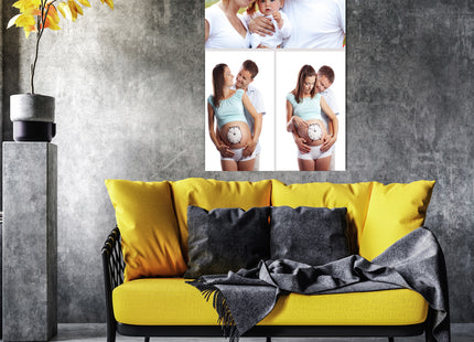 x3 Collage Portrait Canvas Print {n} (AOA0075)