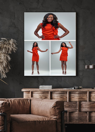 x3 Collage Portrait Canvas Print {n} (AOA0075)