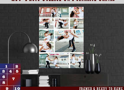 x10 Collage Portrait Canvas Print {2Q} (AOA0083)