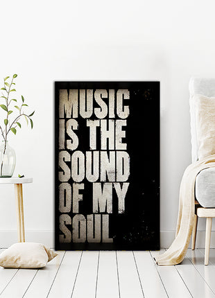 Music Is The Sound Of My Soul CANVAS PRINT AOAY8088