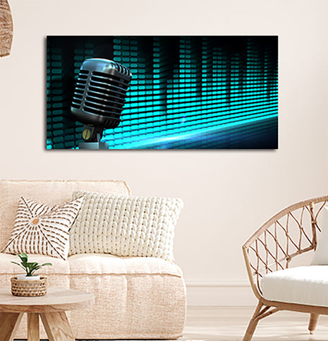 Retro Chrome Microphone AOAY2764