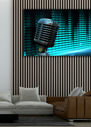 Retro Chrome Microphone AOAY2764