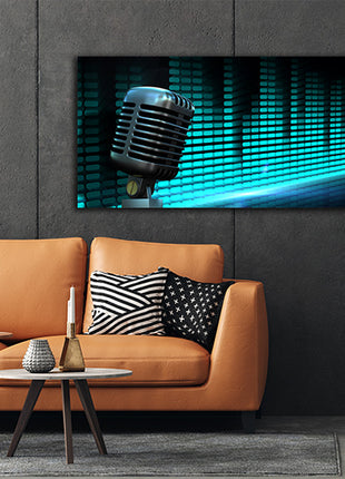 Retro Chrome Microphone AOAY2764