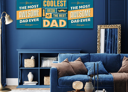 fathers day Coolest Awesome Dad AOA14291 {3x}