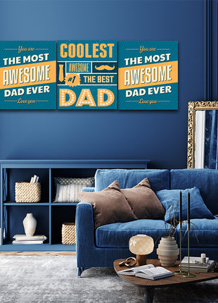 fathers day Coolest Awesome Dad AOA14291 {3x}