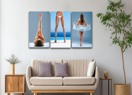 long luscious Lady legs perfectly tanned legs at the beach AOA14311 {x3}