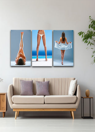long luscious Lady legs perfectly tanned legs at the beach AOA14311 {x3}