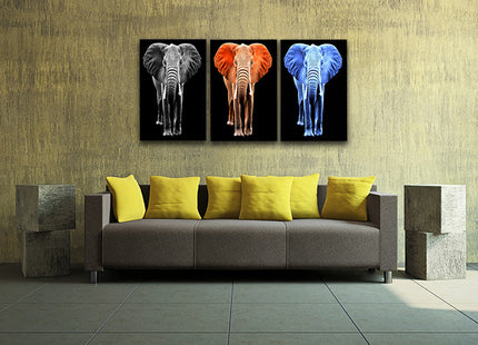 big elephant on black backdrop arted AOA14294{x3}