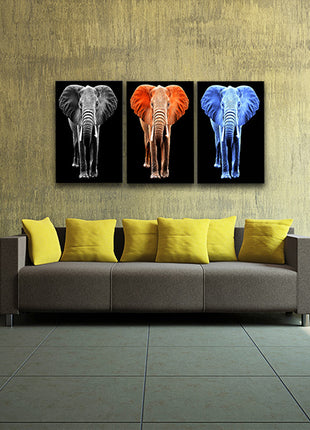 big elephant on black backdrop arted AOA14294{x3}