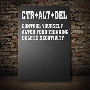 CTR ALT DEL CONTROL YOURSELF ALTER YOUR THINKING AOA14323