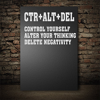CTR ALT DEL CONTROL YOURSELF ALTER YOUR THINKING AOA14323
