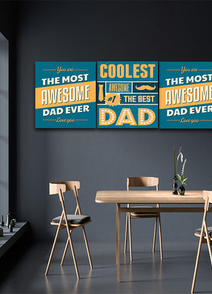 fathers day Coolest Awesome Dad AOA14291 {3x}