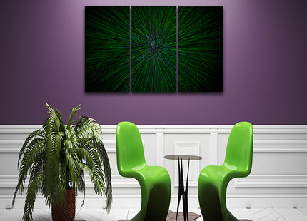 natural lens zoom explosion radial blurred green particles AOA14316 {x3}