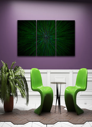 natural lens zoom explosion radial blurred green particles AOA14316 {x3}