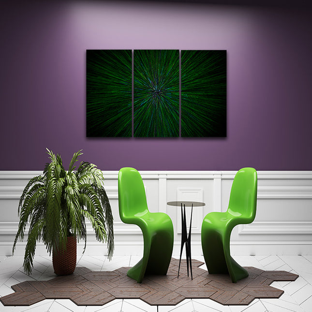 natural lens zoom explosion radial blurred green particles AOA14316 {x3}