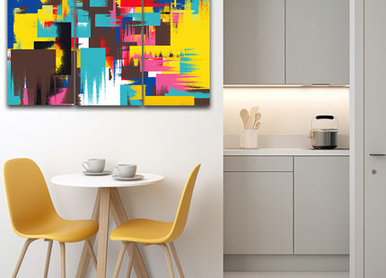Abstract Painting With Multiple Colour Contemporary ART AOA14314 {x3}