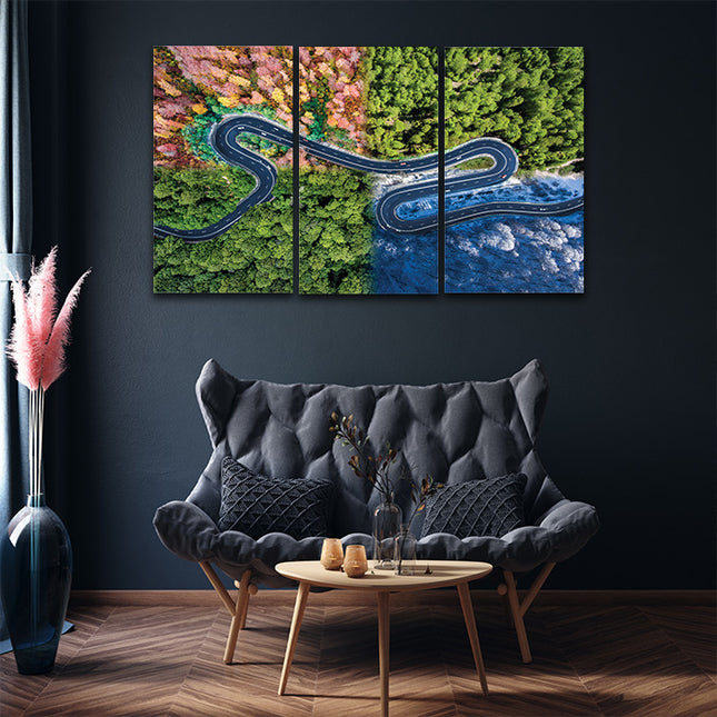 Personalised Your Photo On Split Canvas, Printed & Framed "X5 PENTAPTYCH CANVAS"