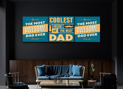 fathers day Coolest Awesome Dad AOA14291 {3x}