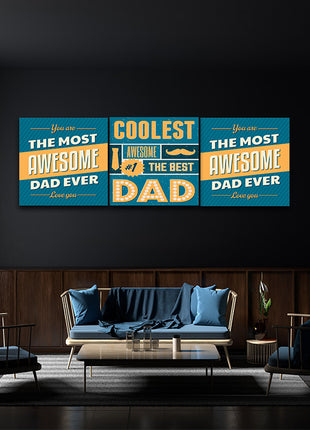 fathers day Coolest Awesome Dad AOA14291 {3x}