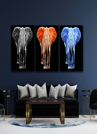 big elephant on black backdrop arted AOA14294{x3}