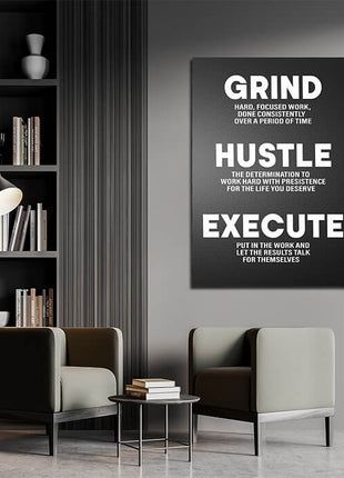 GRIND HUSTLE EXECUTE PUT IN THE WORK OVER A PERIOD OF TIME AOA14326