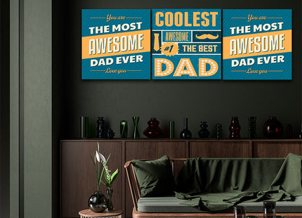 fathers day Coolest Awesome Dad AOA14291 {3x}