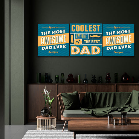 fathers day Coolest Awesome Dad AOA14291 {3x}