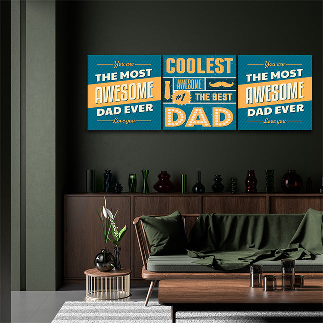 fathers day Coolest Awesome Dad AOA14291 {3x}
