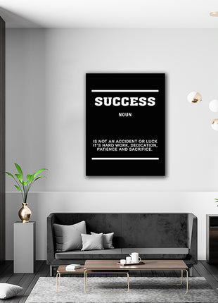 SUCCESS IS NOT AN ACCIDENT OR LUCK AOAY5384