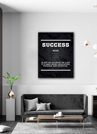 SUCCESS IS NOT AN ACCIDENT OR LUCK ITS HARD WORK AOAY5382