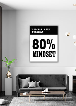 SUCCESS IS 20% STRATEGY 80% MINDSET AOAY5303