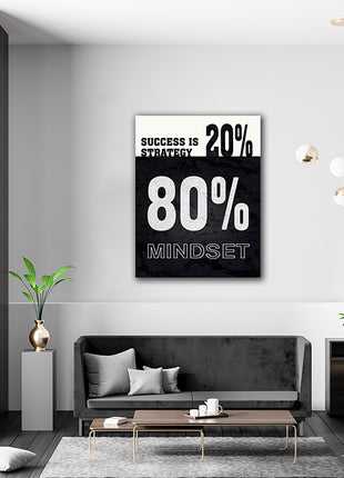 SUCCESS IS 20% STRATEGY 80% MINDSET AOA14321