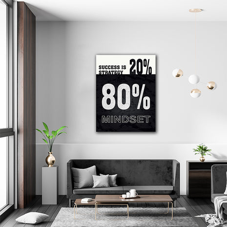 SUCCESS IS 20% STRATEGY 80% MINDSET AOA14321