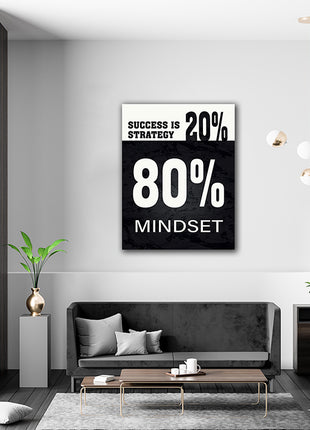 SUCCESS IS 20% STRATEGY 80% MINDSET AOA14320