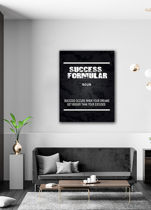 SUCCESS FORMULA: SUCCESS OCCURS WHEN YOUR DREAMS GET BIGGER THAN YOUR EXCUSES AOAY12622